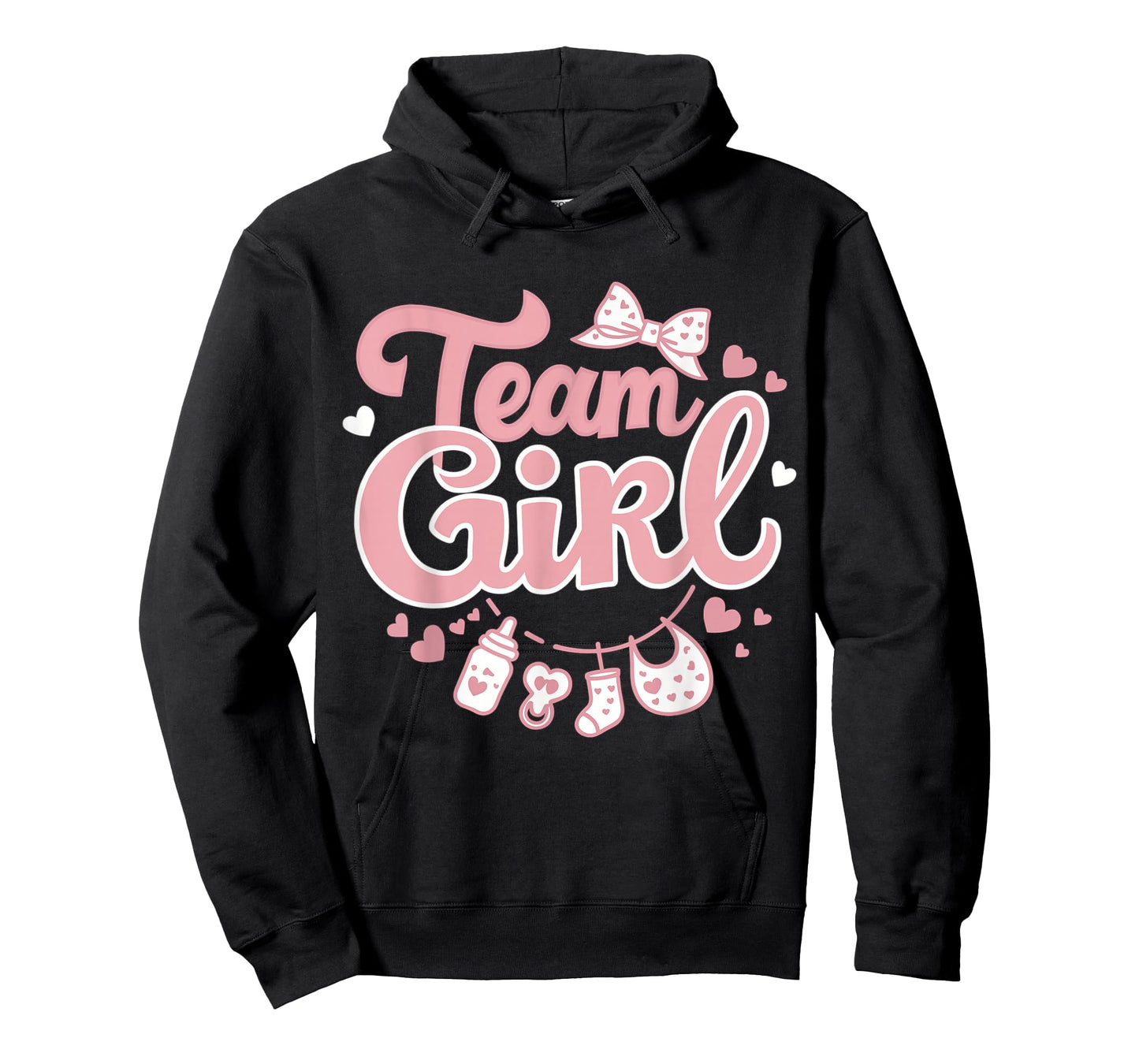 Gender Reveal Party Team Girl Baby Announcement T-Shirt