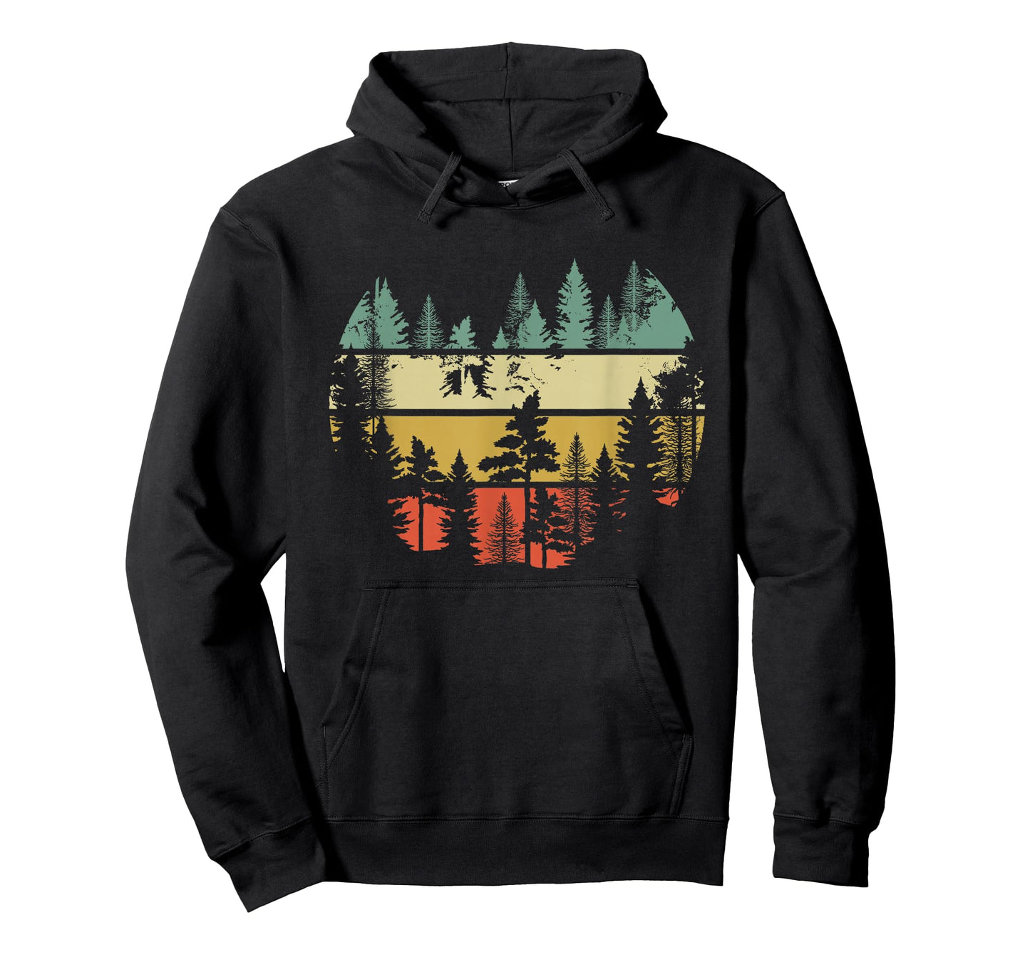 Trees Outdoors Nature Wildlife Retro Forest T-Shirt