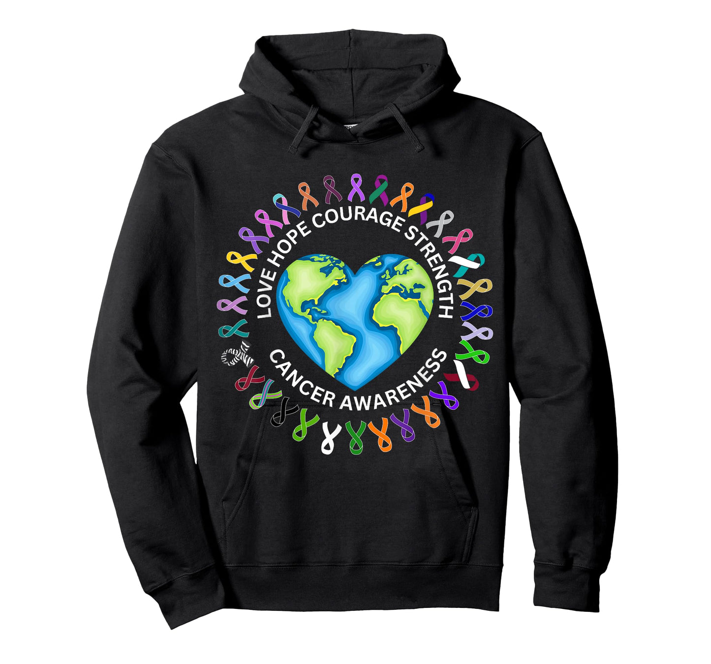 All Cancer Matters Survivors Awareness Fight Ribbon Support T-Shirt