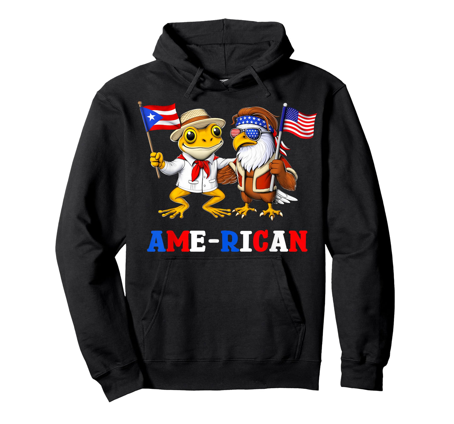 American Puerto Rican Proud Boricua Puerto Rico USA Flag T-Shirt