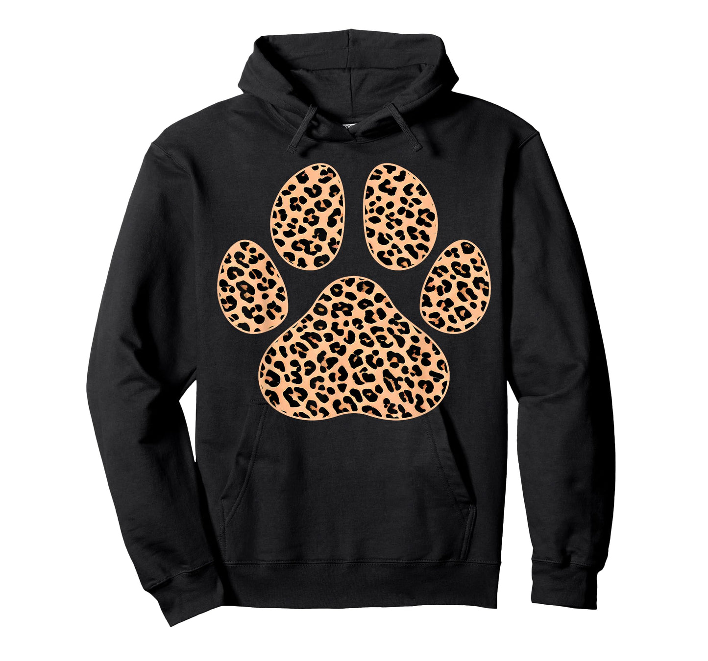 Cat Paw Print Cute Leopard Pattern Dog Lover Leopard Print T-Shirt