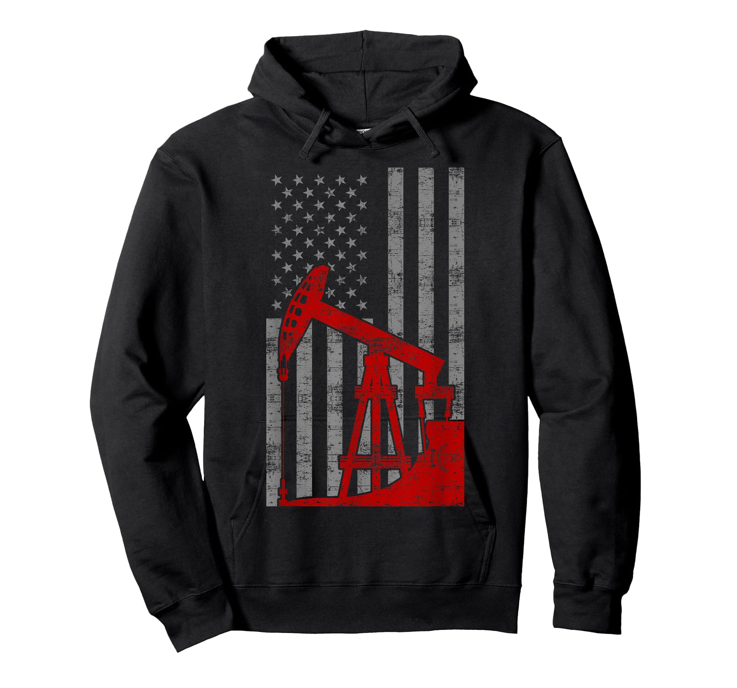Landman USA Flag Oil Rig US Worker Funny Gift T-Shirt