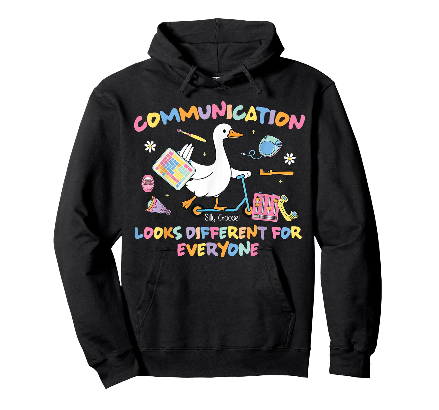 Speech Therapy SLP Silly Goose Communication Looks Different T-Shirt
