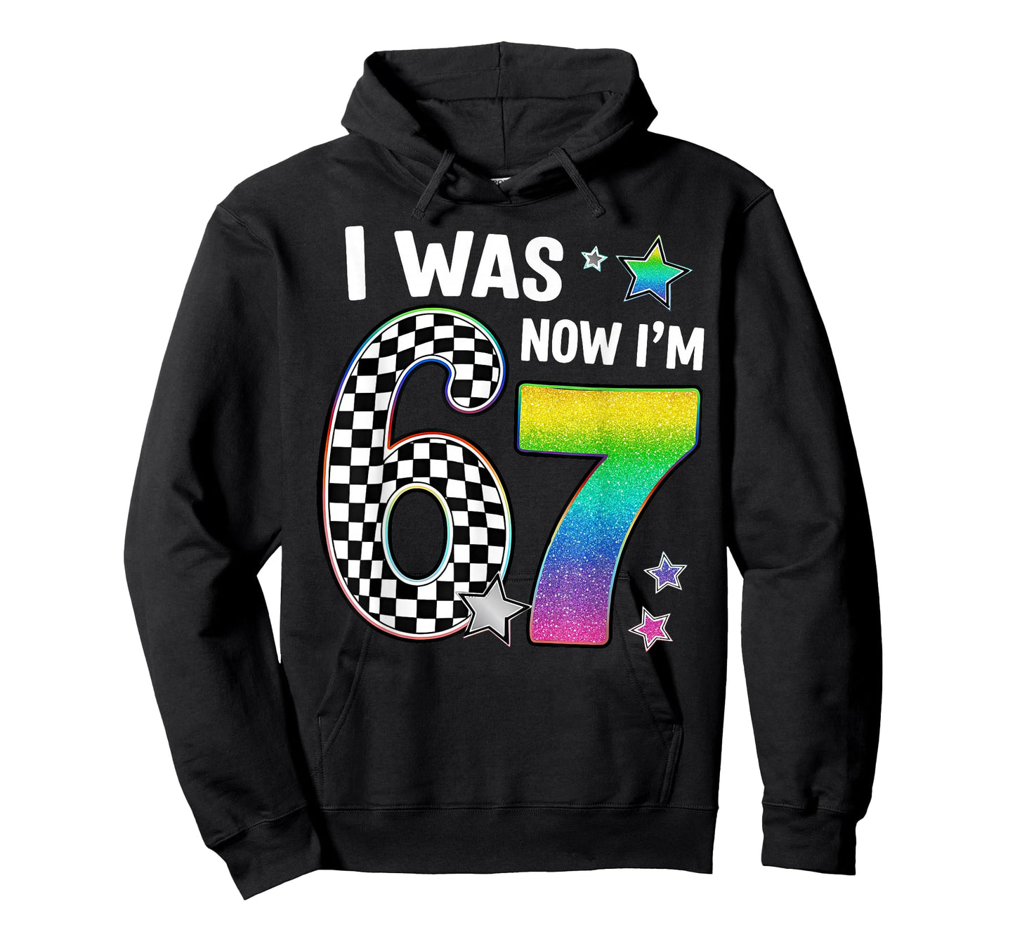 I was 6 Now I'm 7 67 Seven Year Old Birthday Girls Boys T-Shirt
