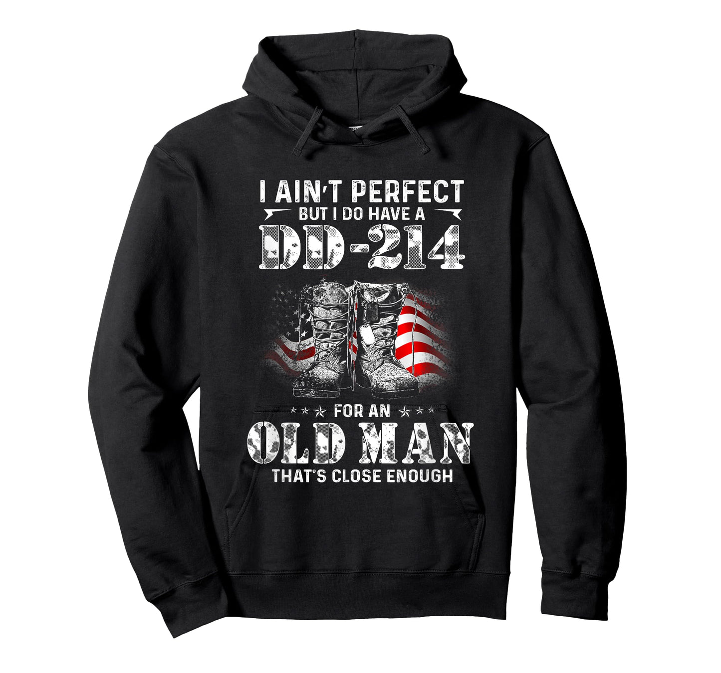 DD-214 Veteran Humor – Old Man Close Enough Gift T-Shirt