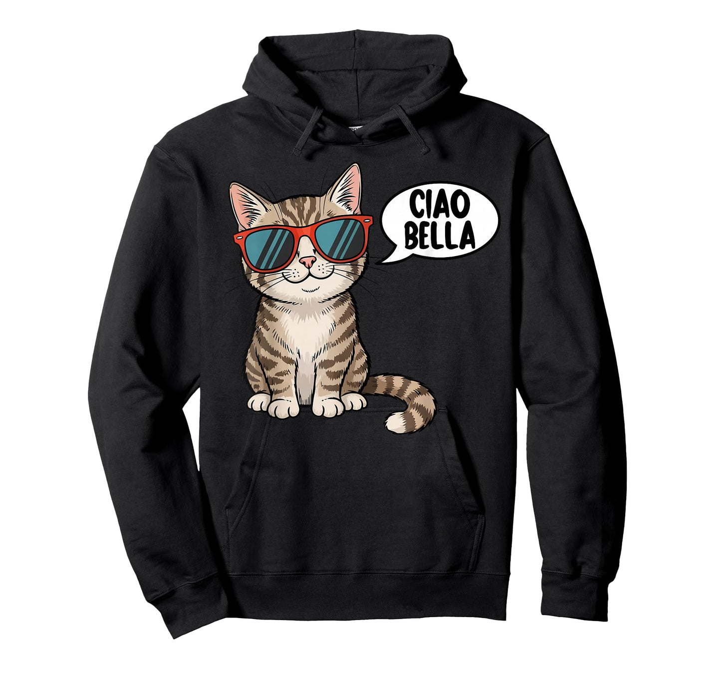 Ciao Bella Cat With Sunglasses T-Shirt