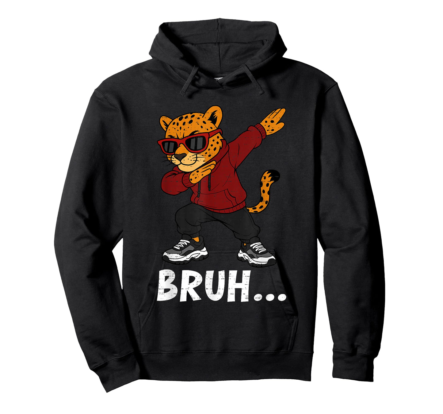 Funny Dabbing Cheetah Bruh Bro Dab Meme Humor Animal Lovers T-Shirt