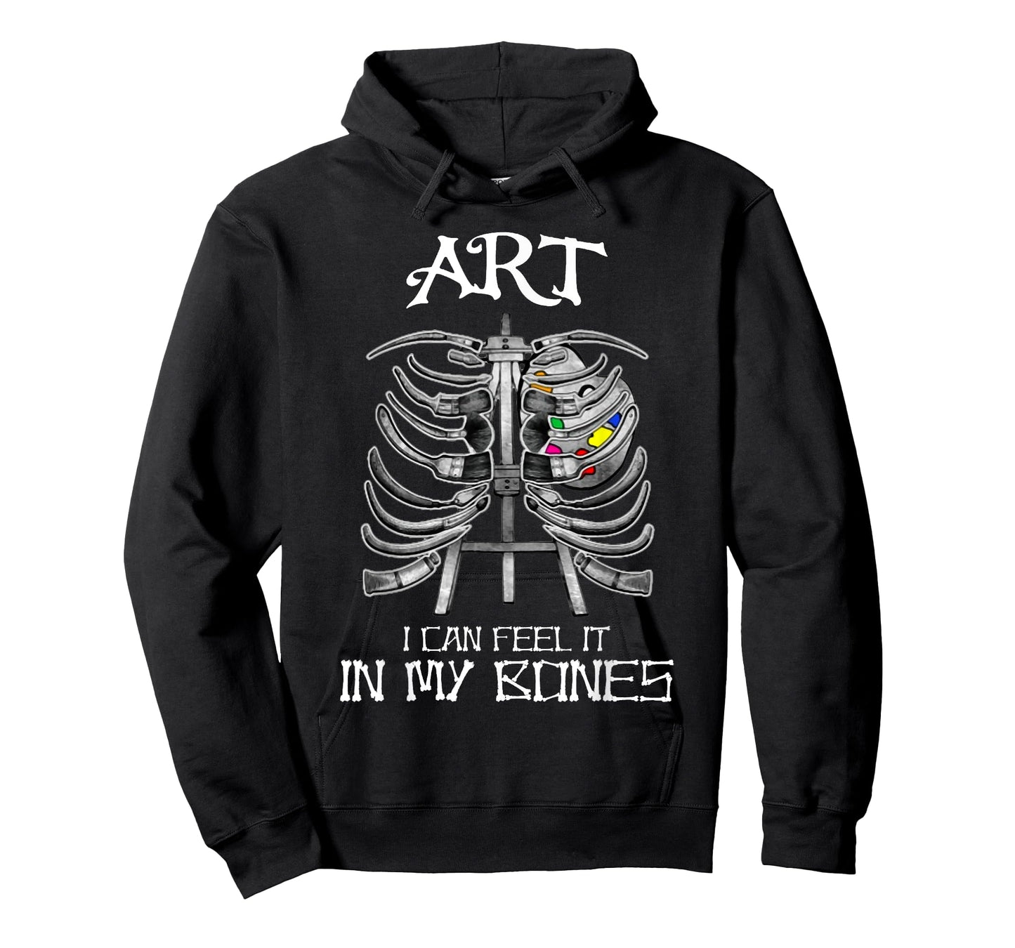 Art Teachers I Can Feel It in My Bones Art Bones Halloween T-Shirt
