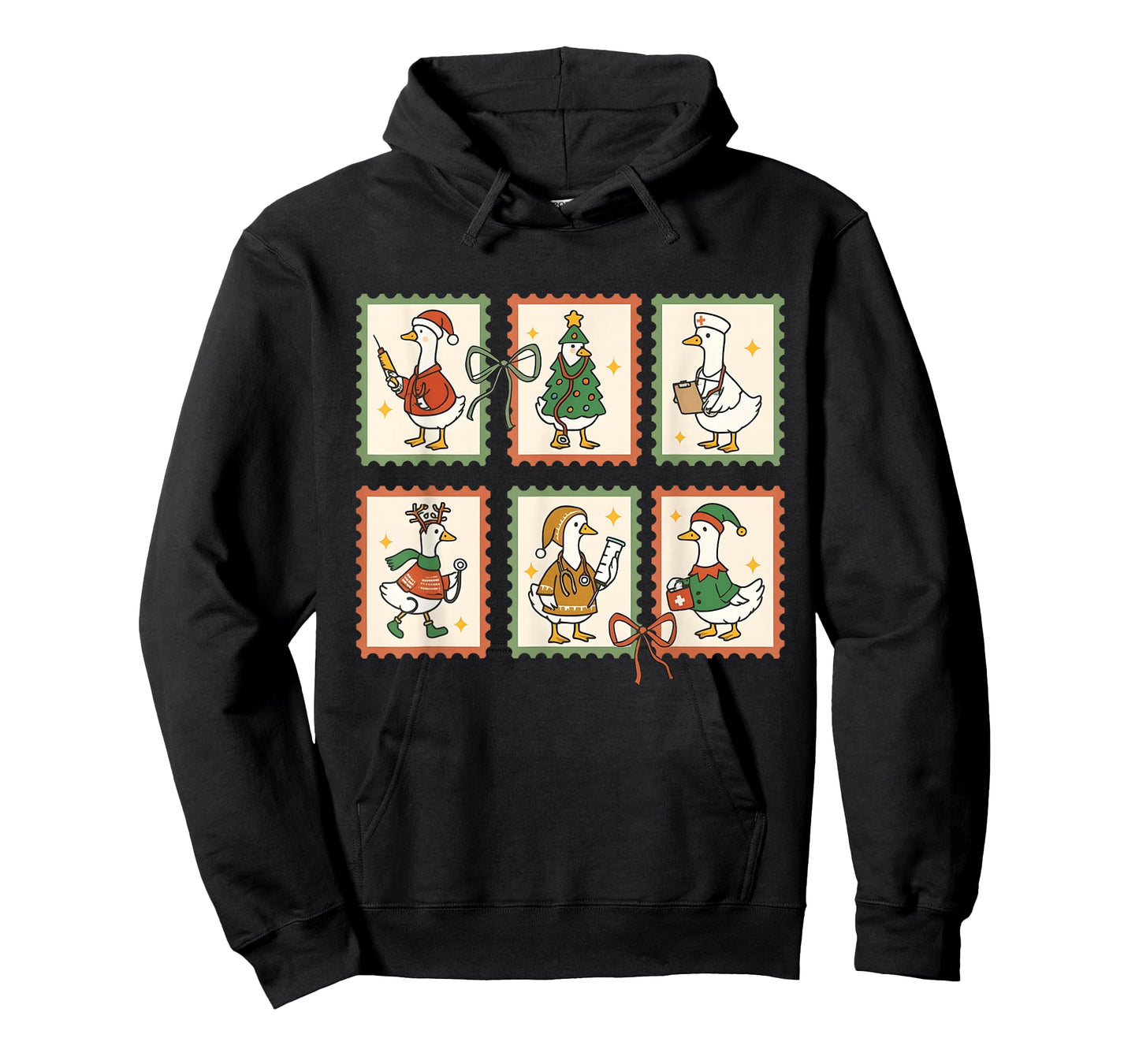 Christmas Goose Funny Nurse RN Festive Holiday Men Women T-Shirt