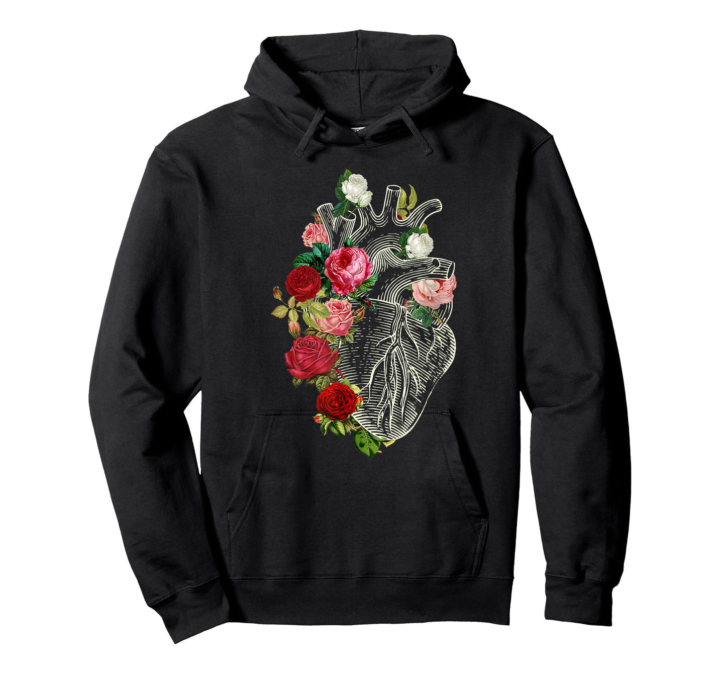 Anatomical Heart Floral Organ Cardiology Cardiac Nurse T-Shirt