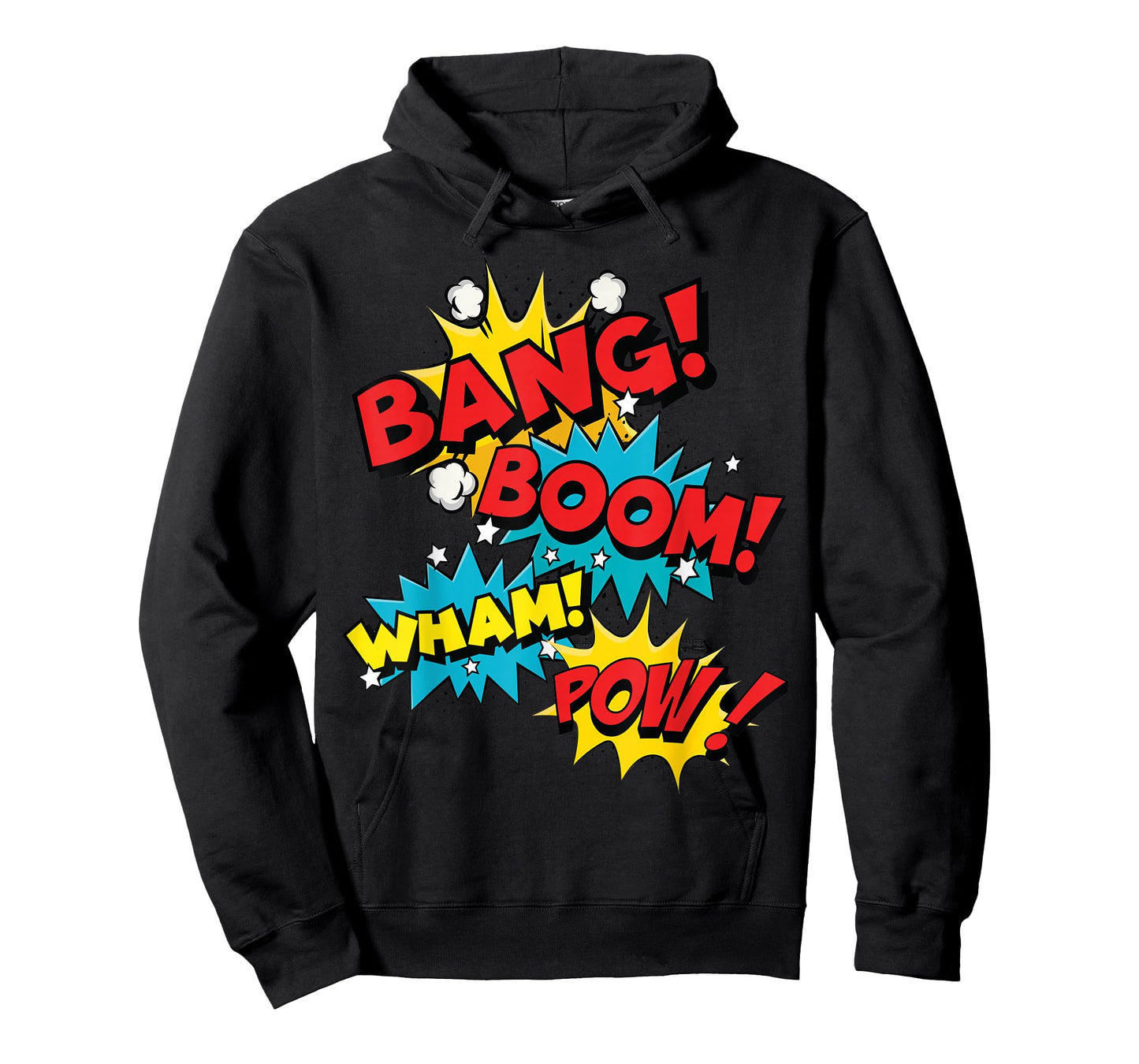 Bang Boom Wham Pow Comic Sound Effect Design T-Shirt