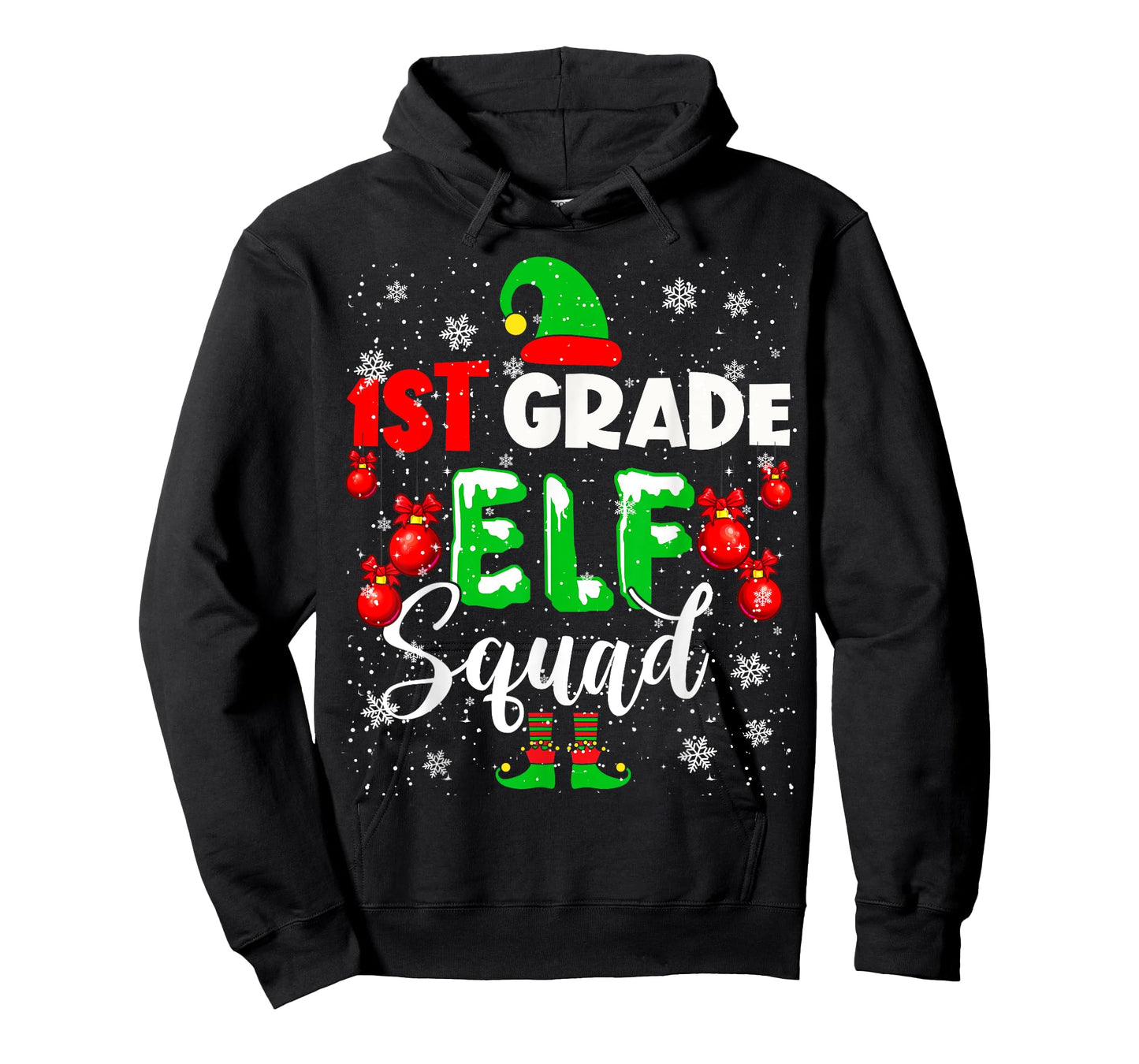 1st Grade ELF Squad Funny Christmas ELF Kids Teacher Group T-Shirt