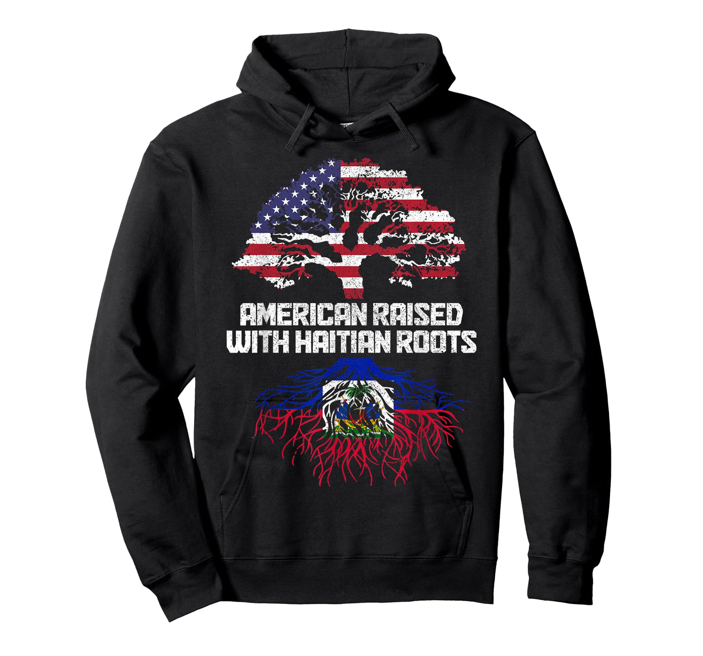 American Haitian Roots Pride Haiti Flag T-Shirt