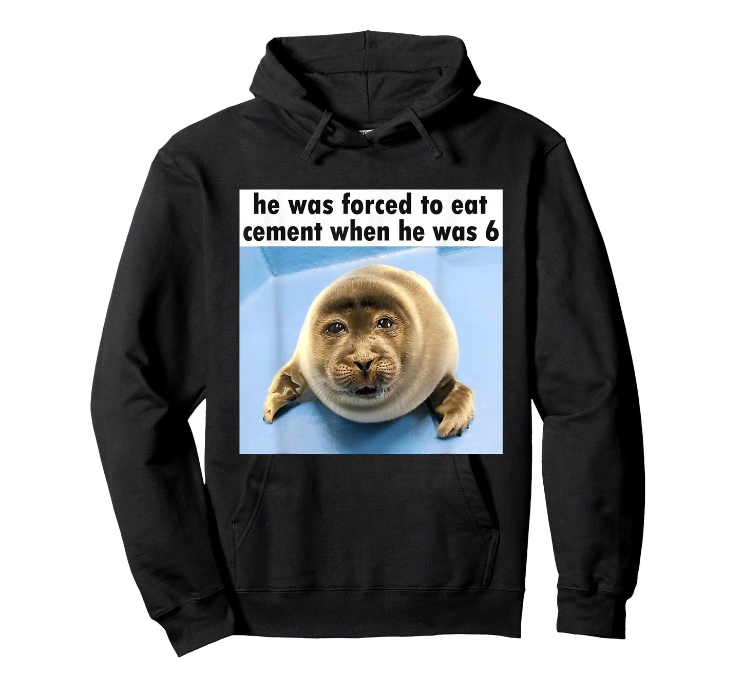 Silly Seal He Was Forced to Eat Cement Meme T-Shirt