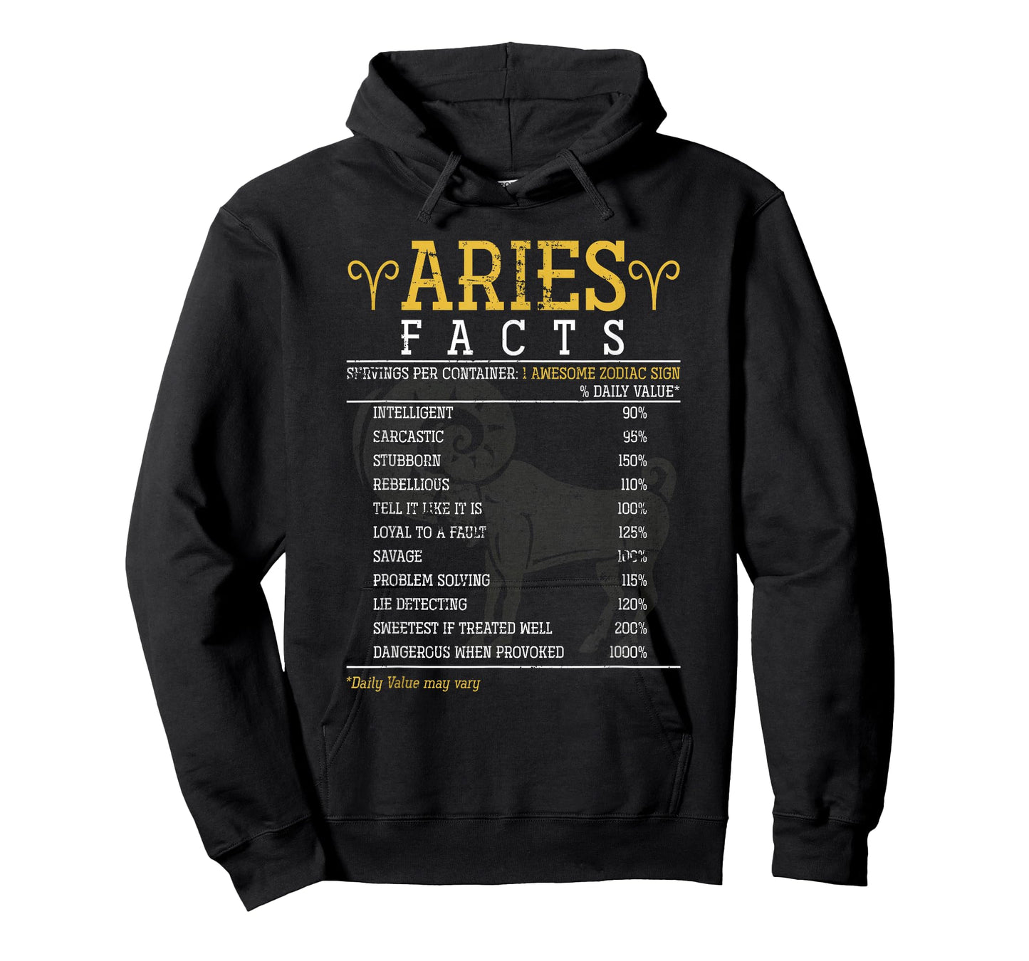 Aries Facts Zodiac Sign T-Shirt