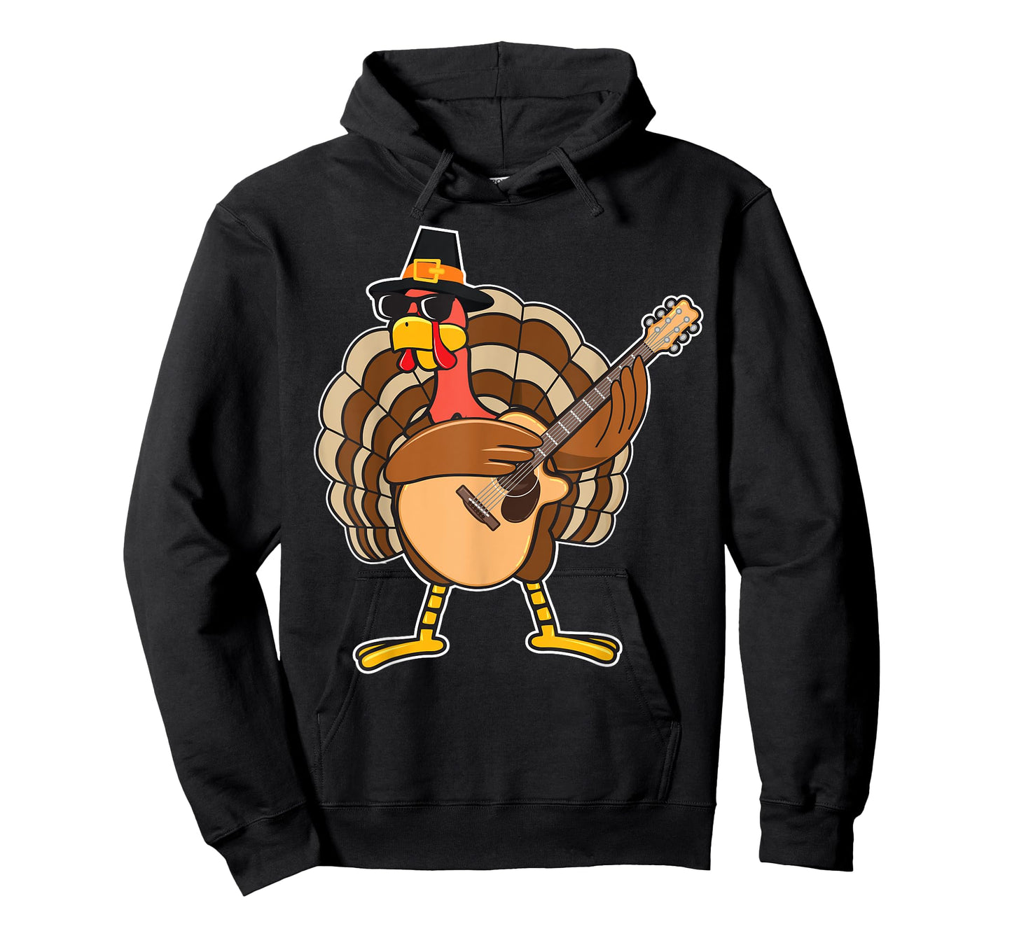 Turkey Playing Guitar Thanksgiving T-Shirt