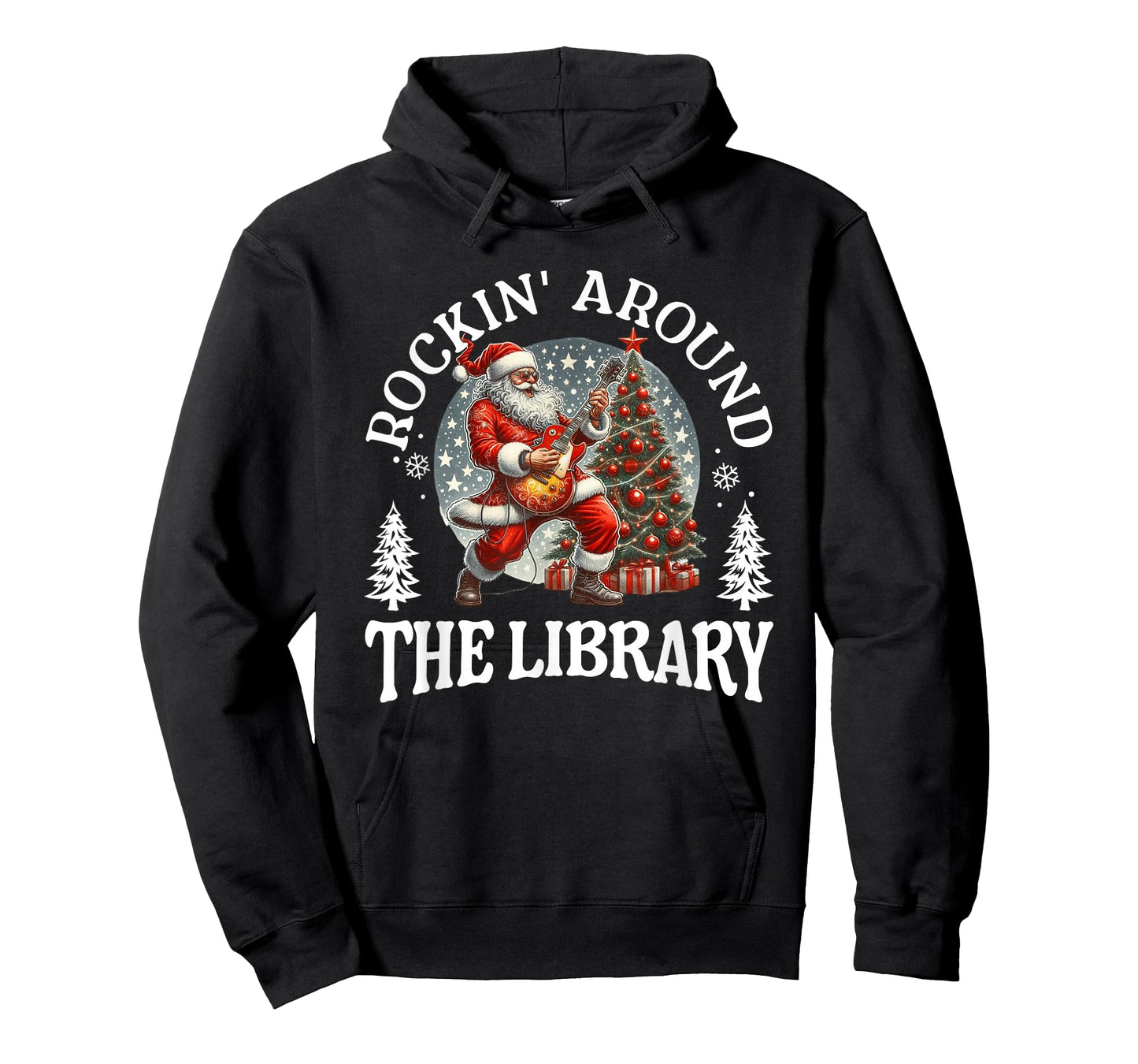 Rockin’ Around The Library Christmas Graphic T-Shirt