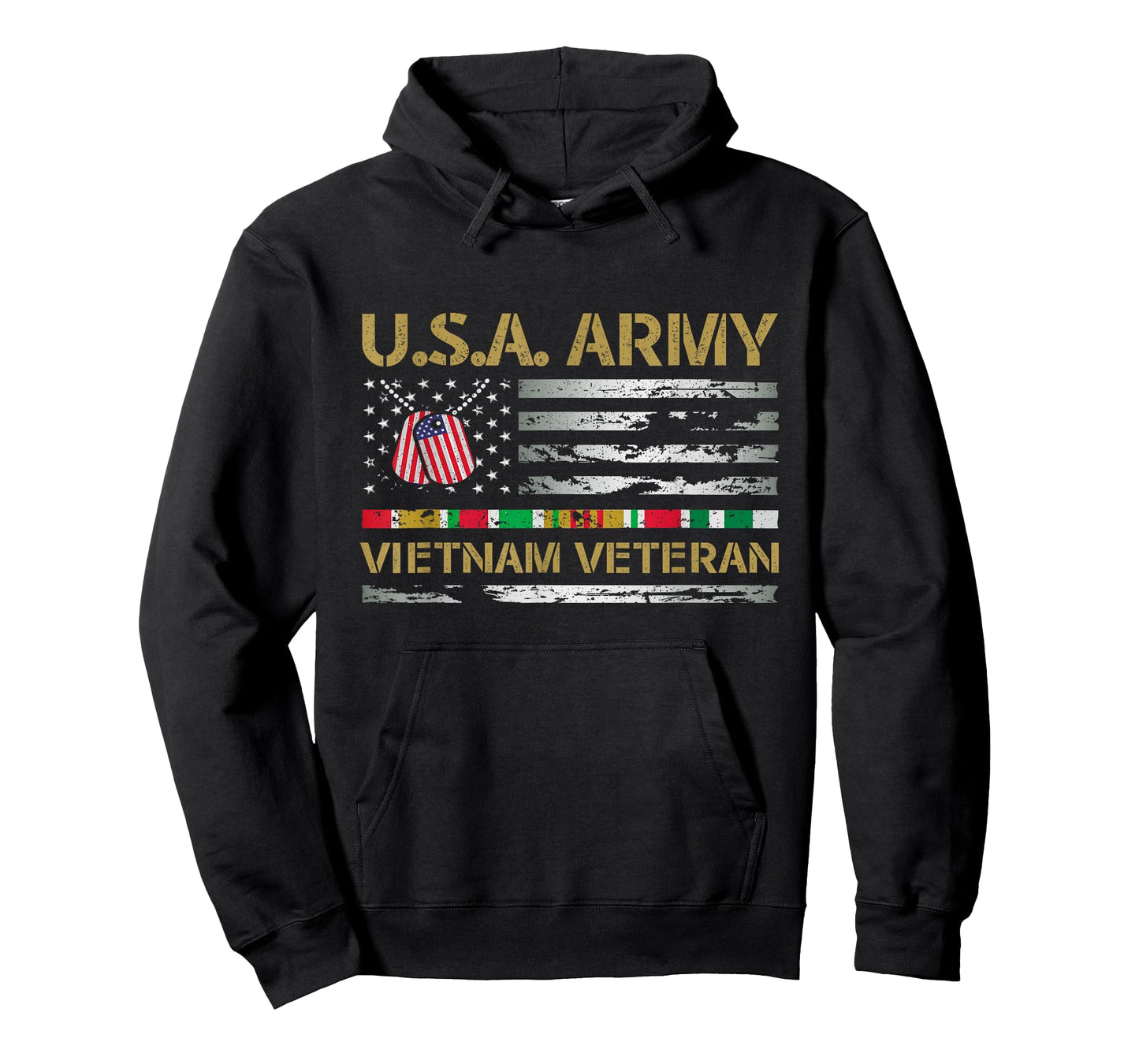 USA Army Vietnam Veteran USA Flag Veteran Vietnam Army T-Shirt