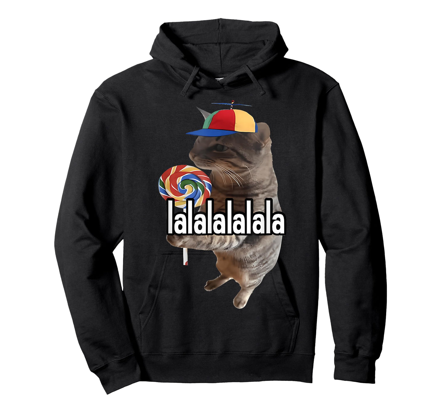 Silly Cat with Lollipop Meme T-Shirt