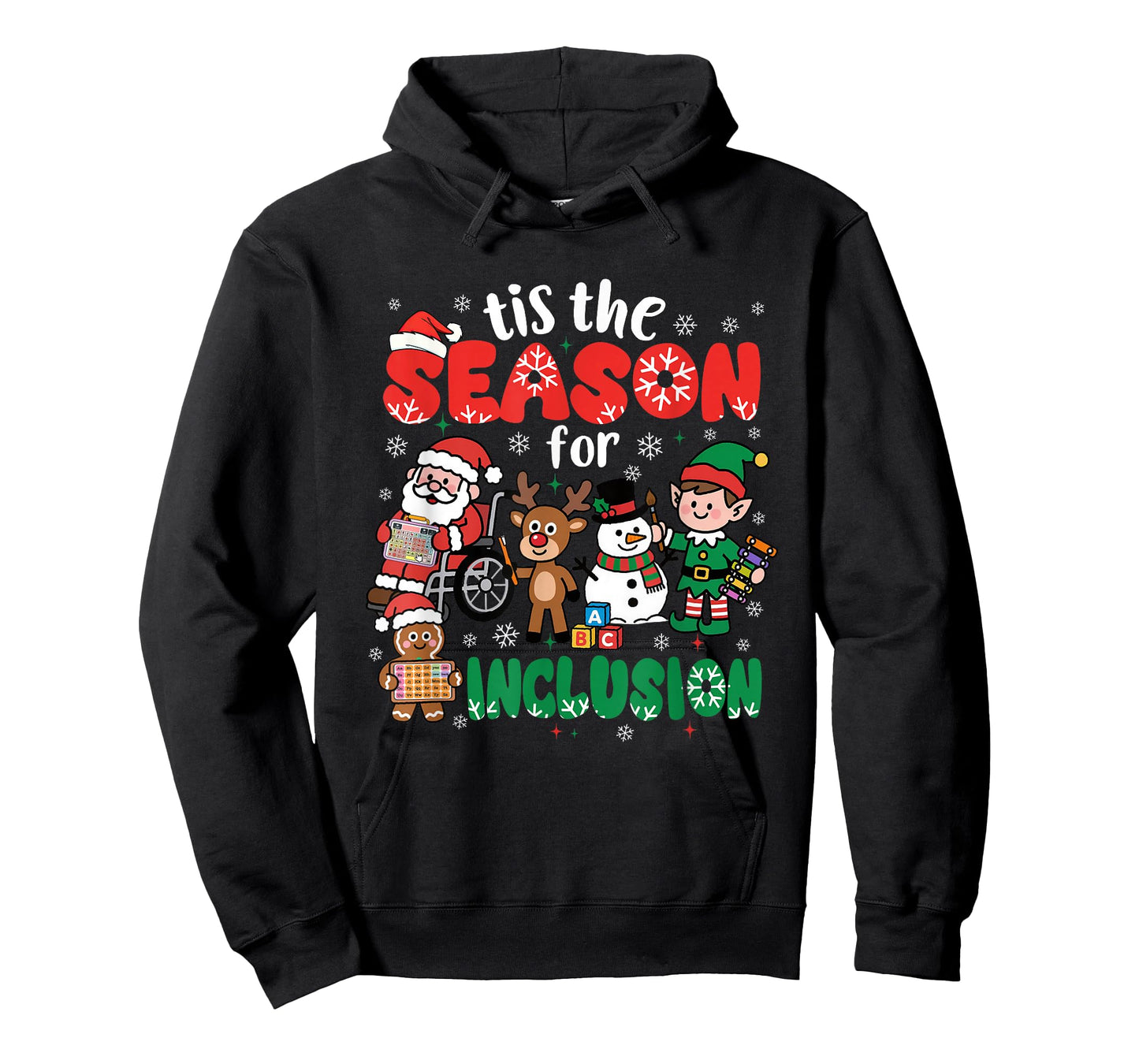 Christmas Sped Teacher Tis The Season for Inclusion Women T-Shirt