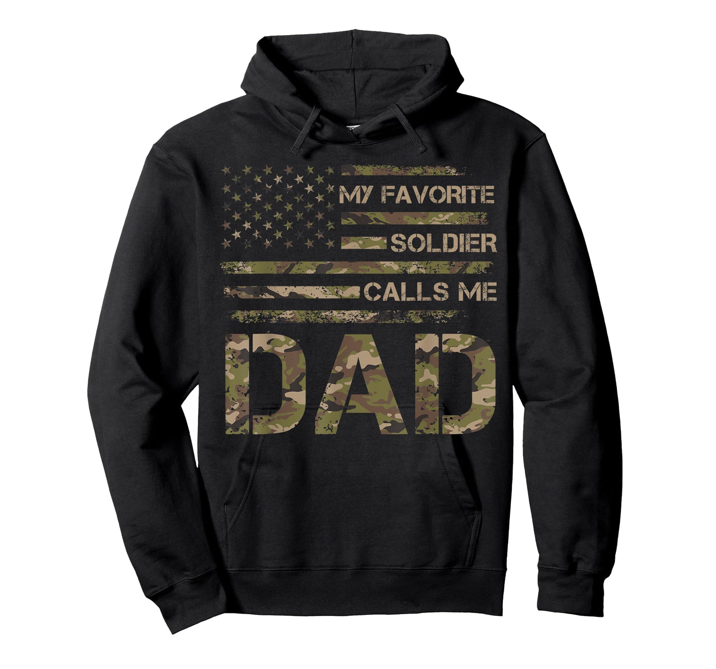 My Favorite Soldier Calls Me Dad Father's Day US Flag T-Shirt