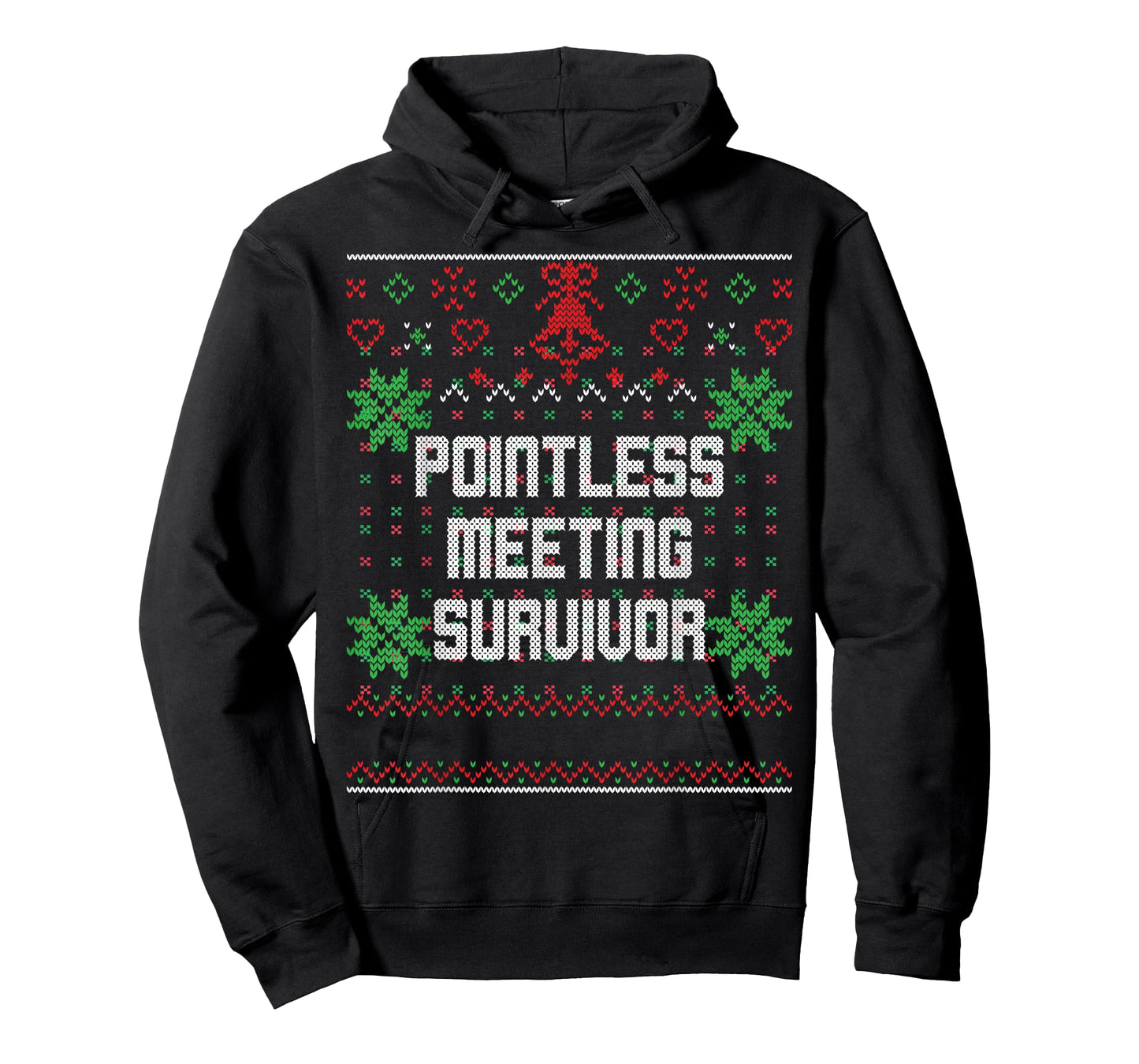 Christmas Pointless Meeting Survivor Ugly Office Party Top T-Shirt