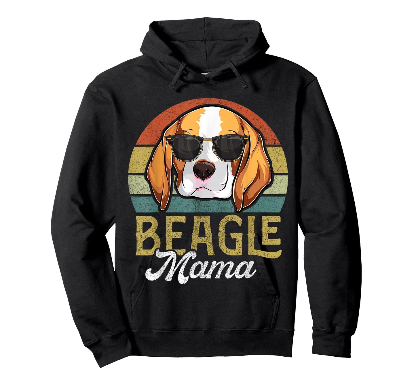 Retro Beagle Mama Shirt Women, Mothers Day Dog Mom T-Shirt