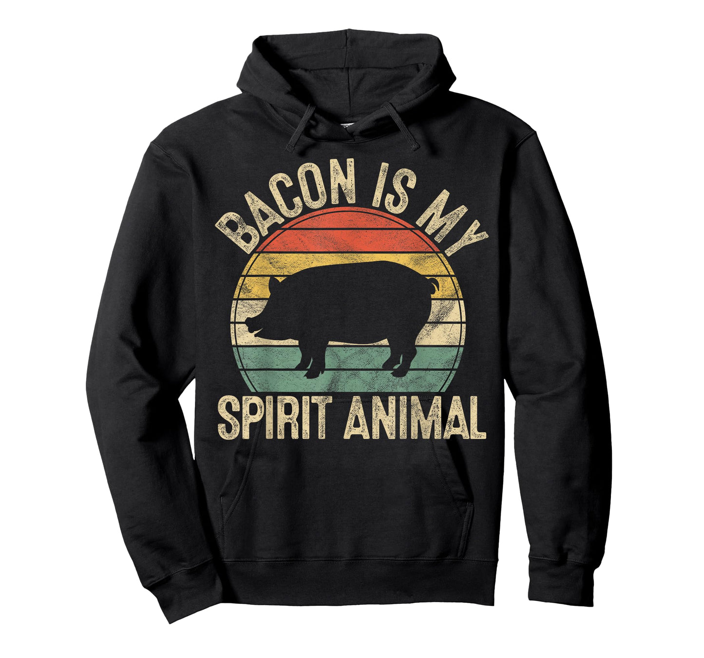 Bacon Is My Spirit Animal Gift Retro BBQ Costume Pork Grill T-Shirt