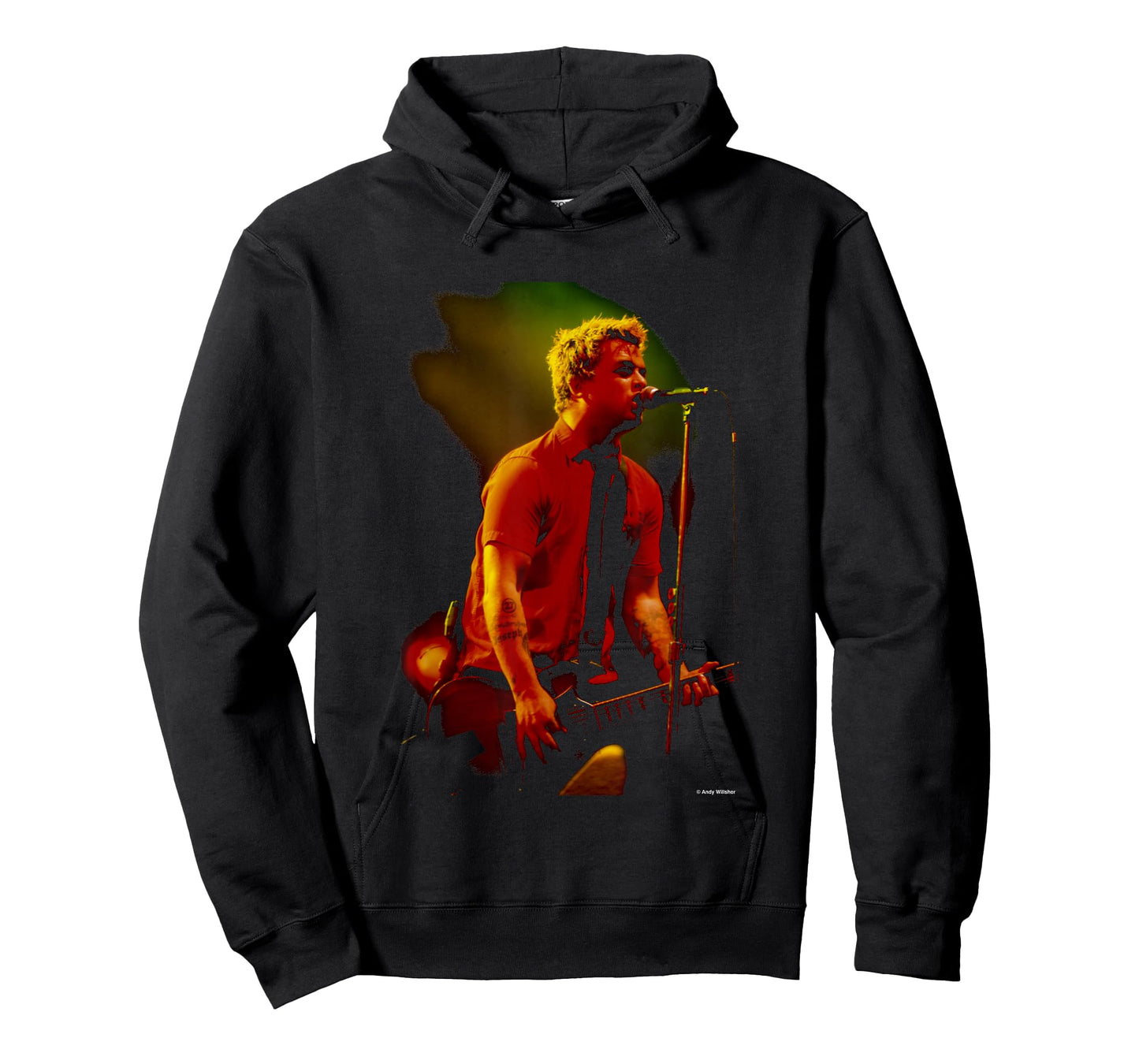Billie Joe Armstrong Green Day Warning Live By Andy Willsher T-Shirt