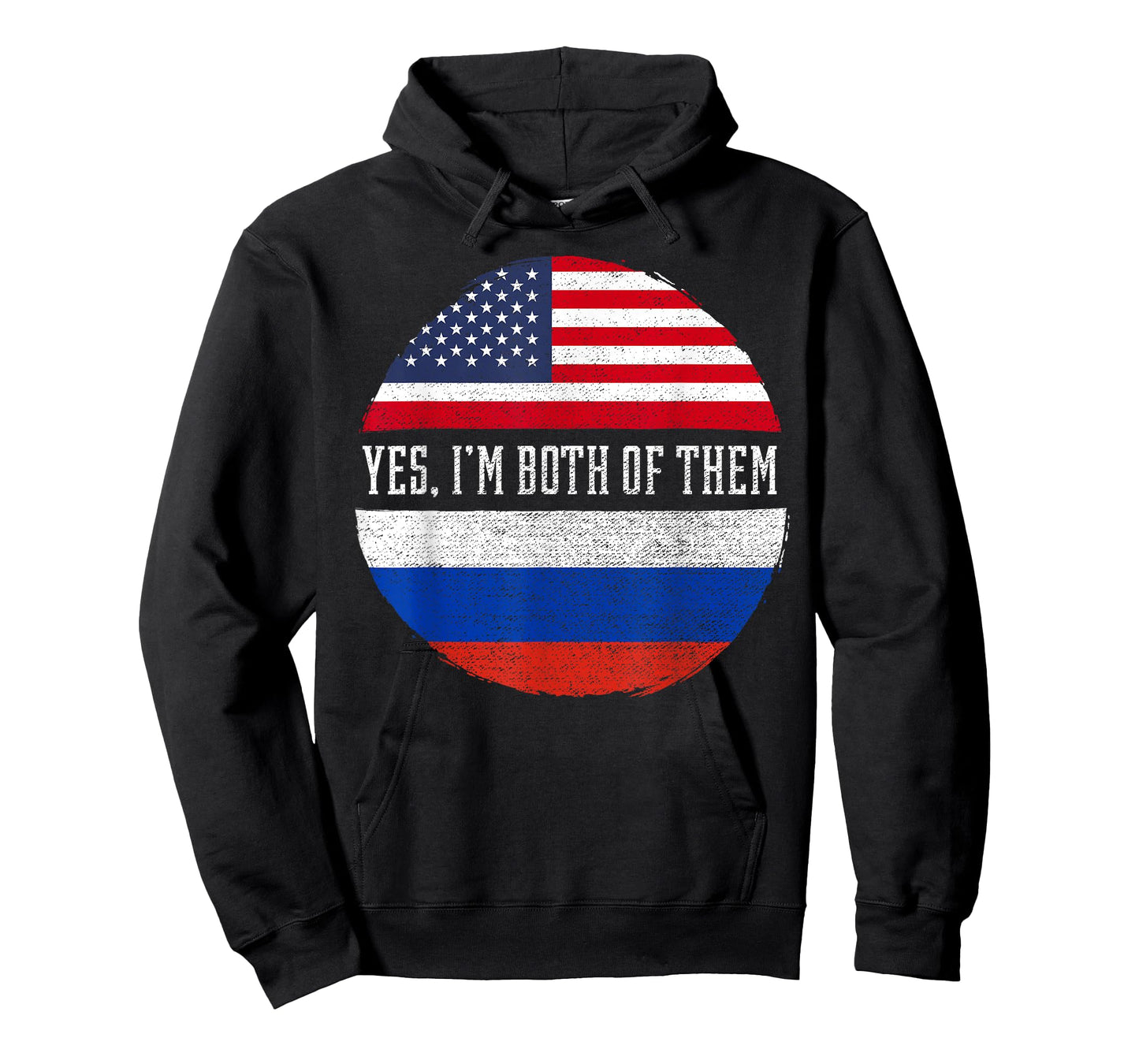 Half American Half Russian USA Flag Russia Heritage DNA T-Shirt
