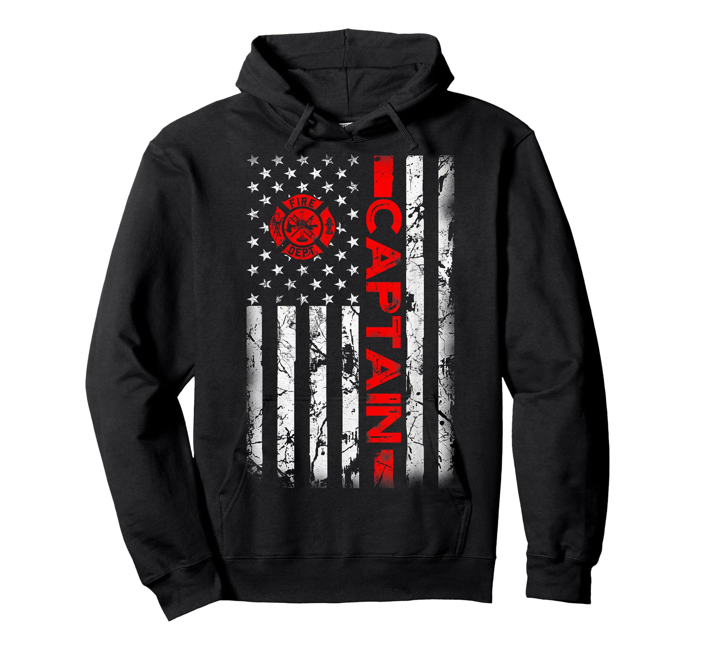 Firefighter USA flag gifts Patriotic Fire Captain Chief T-Shirt
