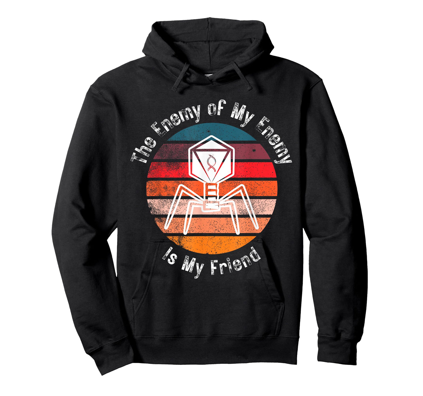 Bacteriophage The Enemy of My Enemy Is My Friend T-Shirt