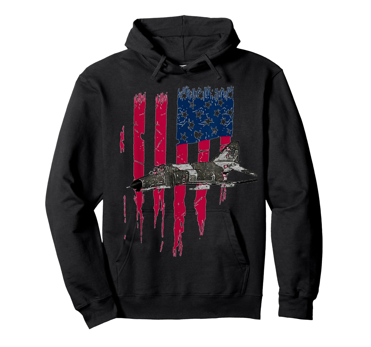 Patriotic F-4 PHANTOM The McDonnell Douglas America flag tee T-Shirt