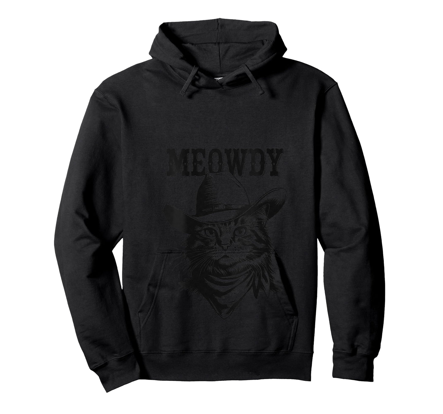 Womens Meowdy Cat Funny Cowboy Western Graphic Cat Lady Cat Dad V-Neck T-Shirt