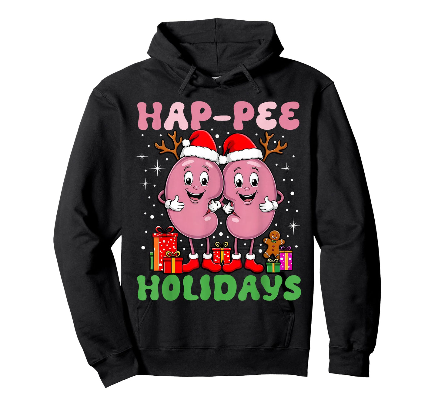 Cute Kidney Nurse Retro Hap Pee Holidays Christmas Dialysis T-Shirt