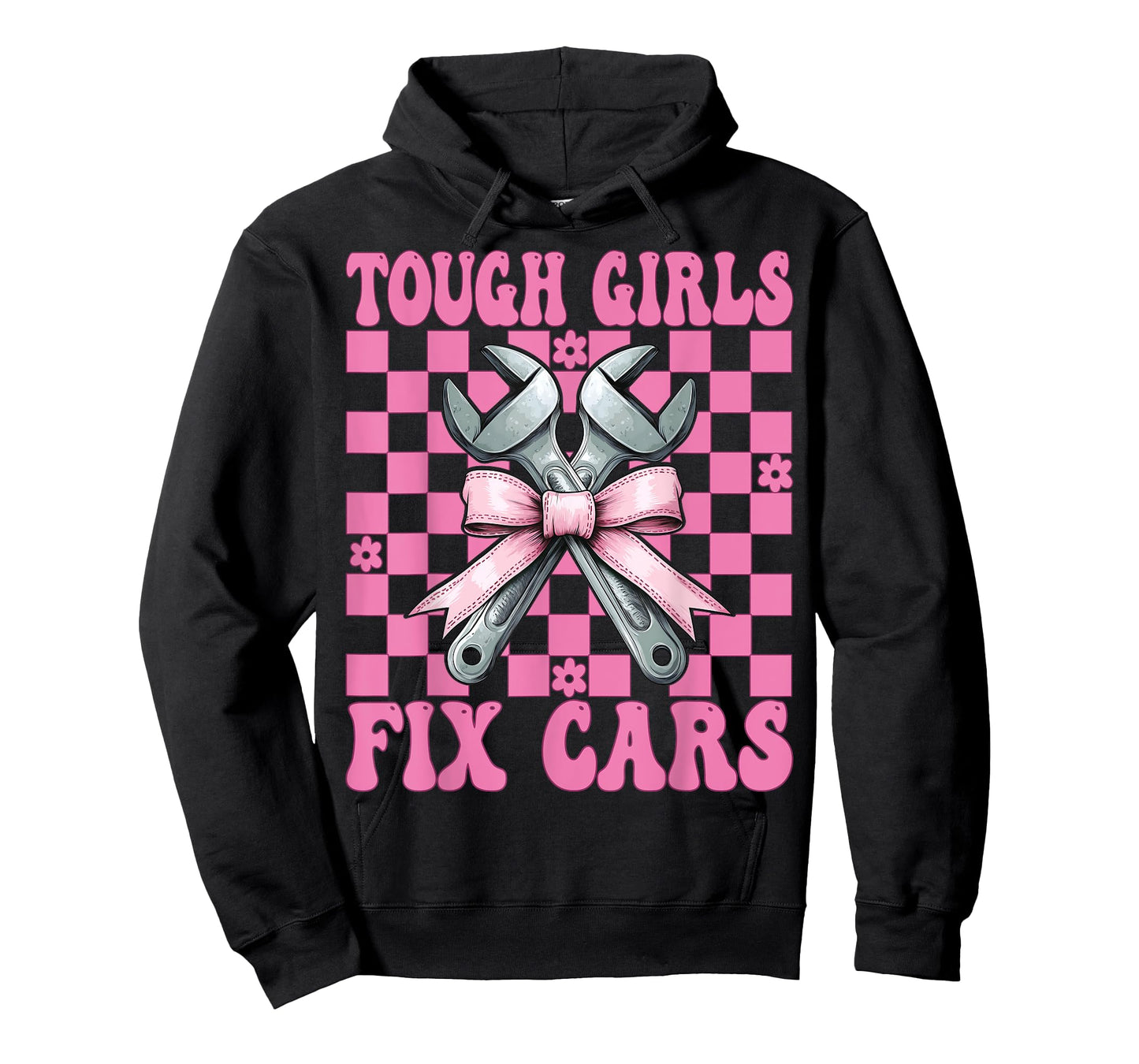 Car Mechanic Girl Garage Wrench Mom Tough Girls Fix Cars T-Shirt