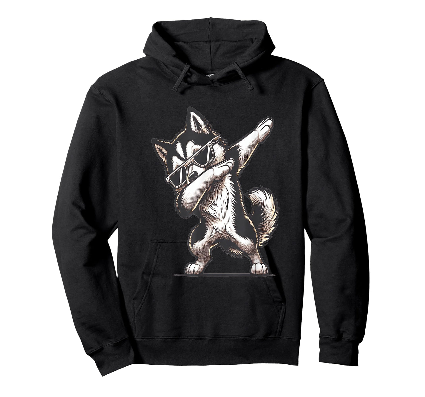Dab Alaskan Husky Dancing Dabbing Dog T-Shirt