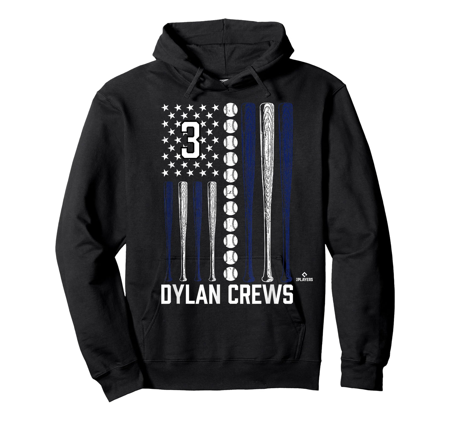 Baseball American Flag Dylan Crews Washington Baseball MLBPA T-Shirt