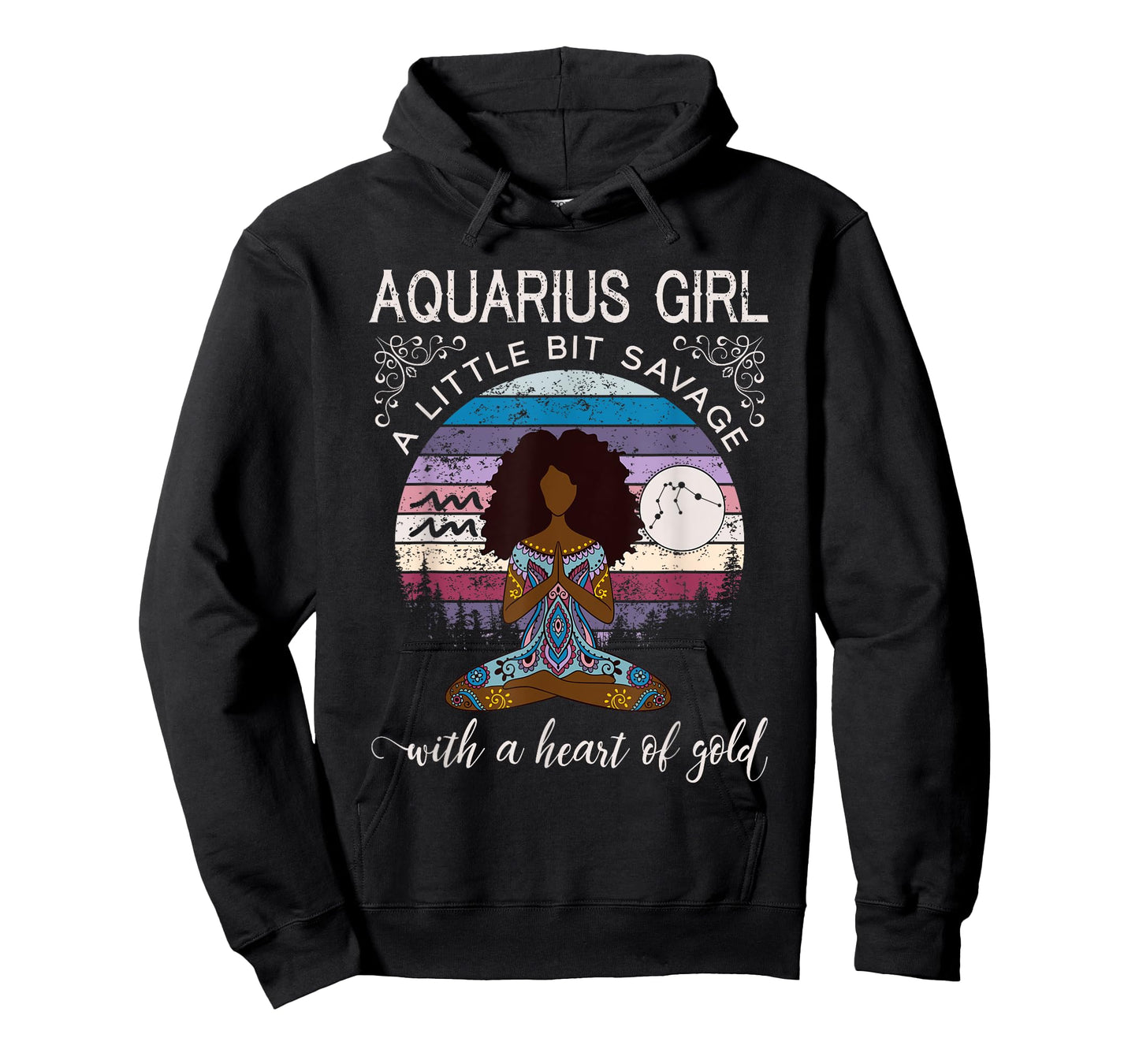 Aquarius Girl February Birthday Shirt Black Women T-Shirt