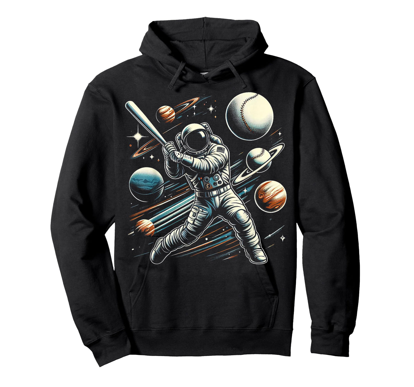 Baseball Astronaut Astronomer Planets Universe Outer Space T-Shirt