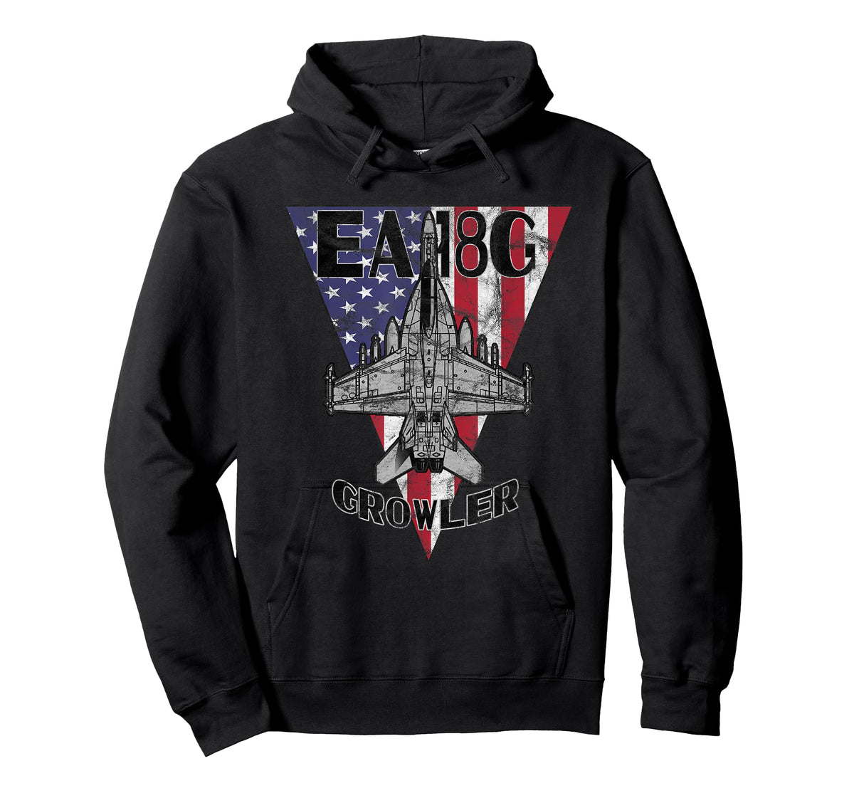 EA-18 Growler Military Jet Airplane Patriotic Vintage T-Shirt