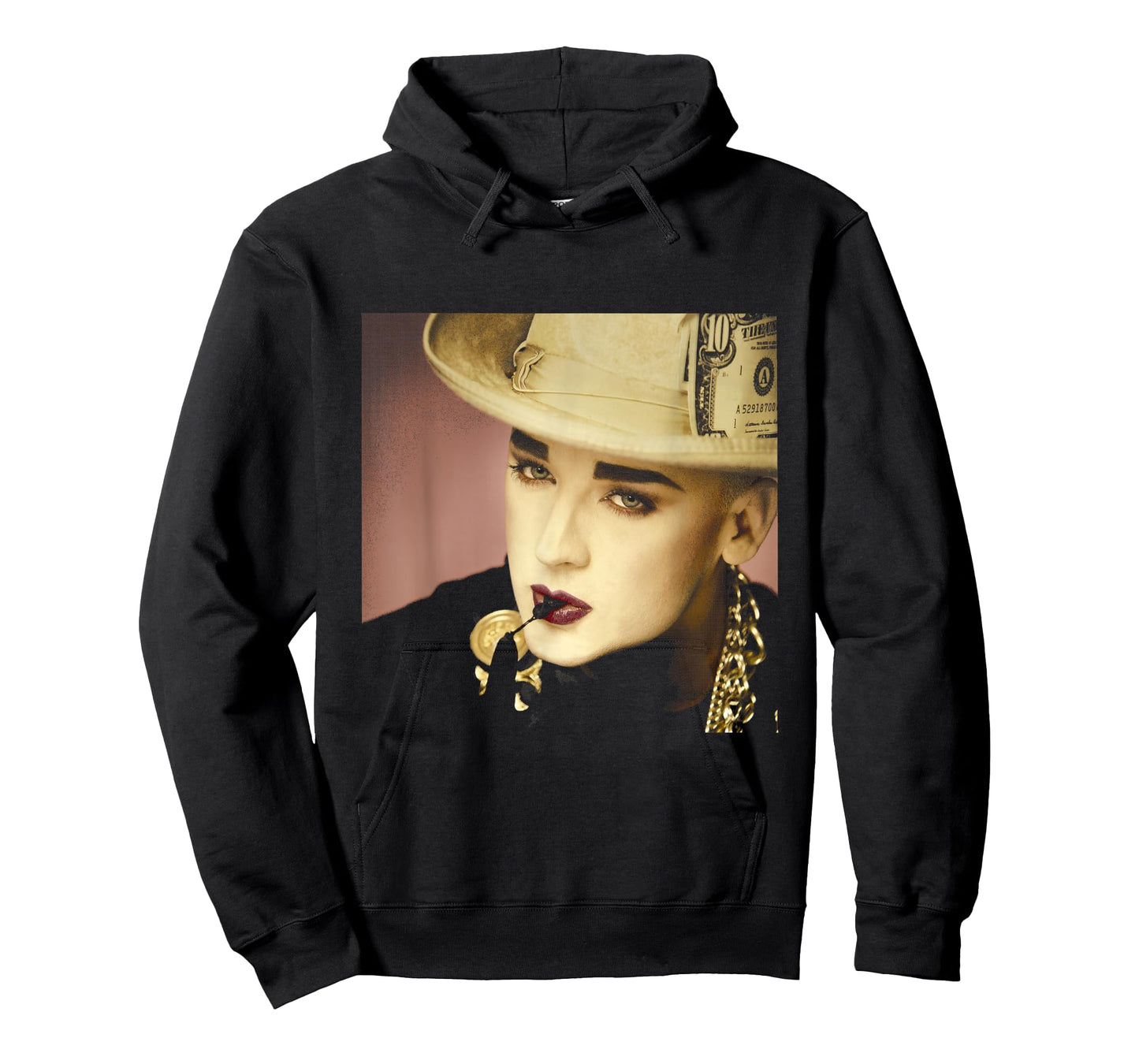 Boy George of Culture Club Dollar Hat by Simon Fowler T-Shirt