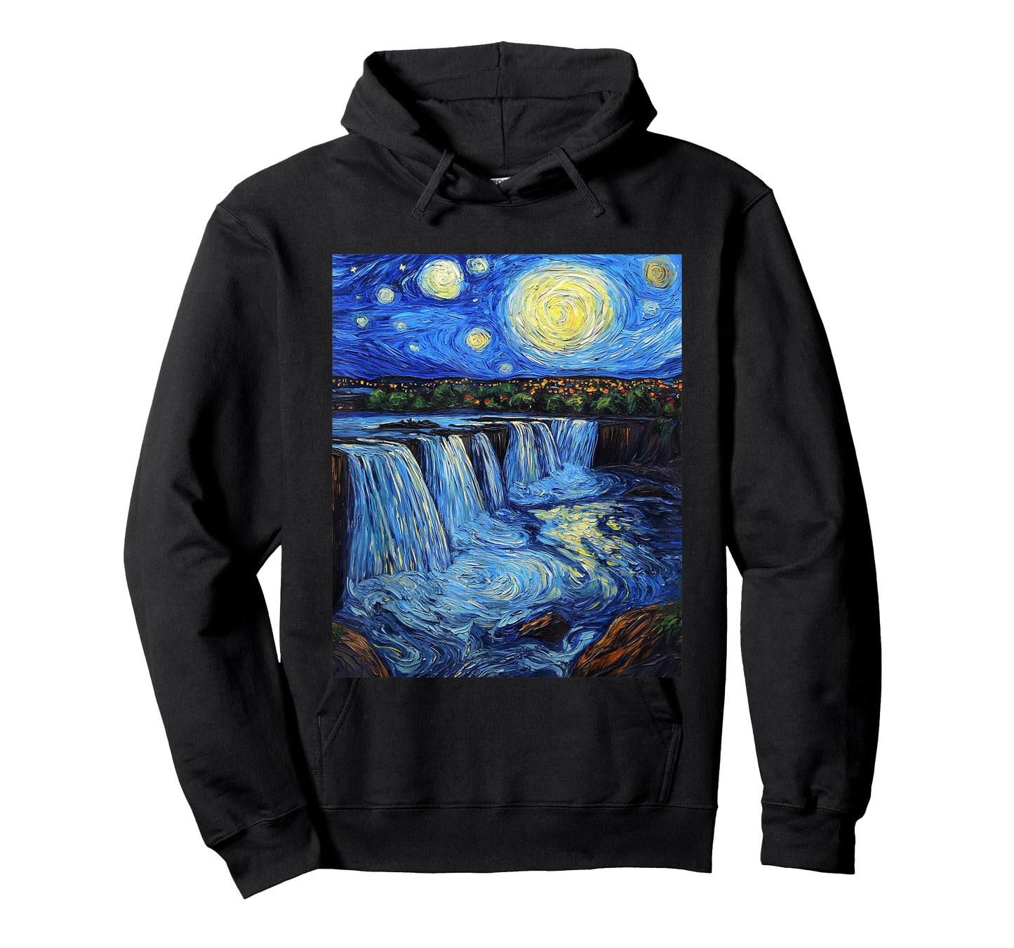 Niagara Falls - Van Gogh Style - Starry Night T-Shirt