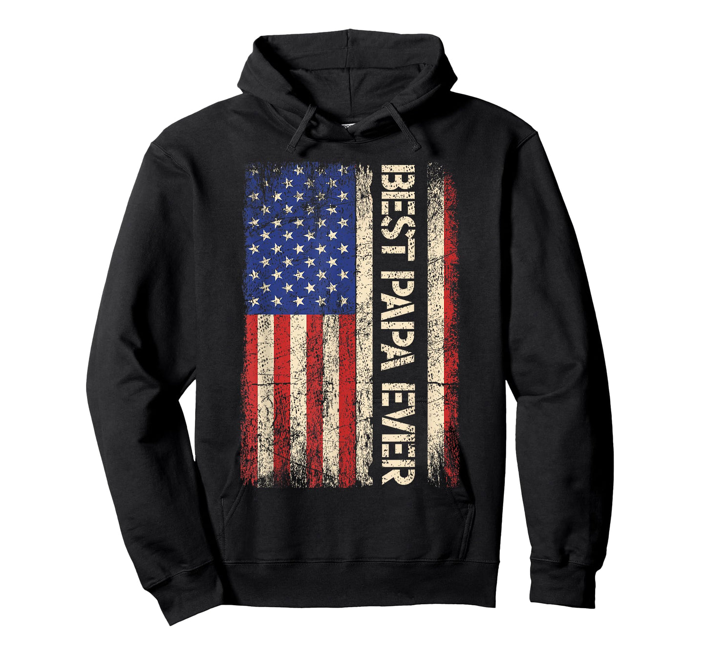 Best Papa Ever US American Flag Gifts For Father's Day Men T-Shirt