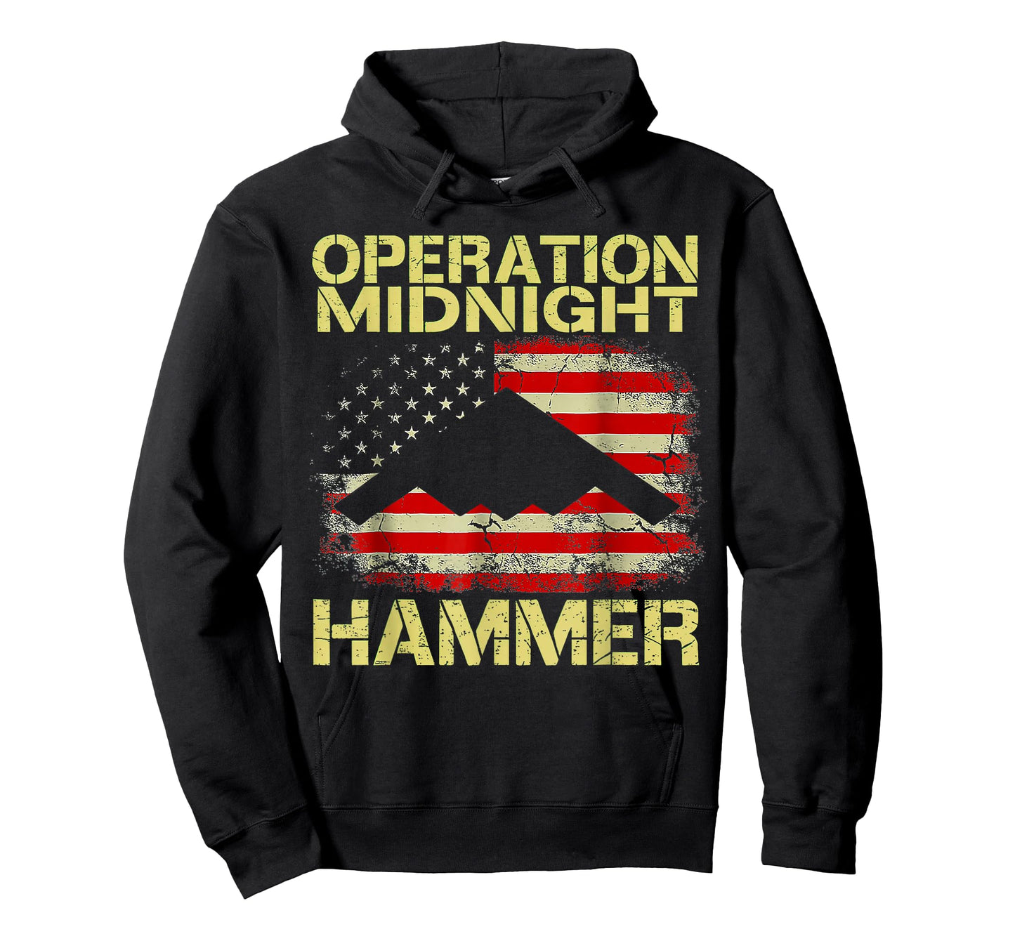Retro Operation Midnight Hammer with American Flag T-Shirt