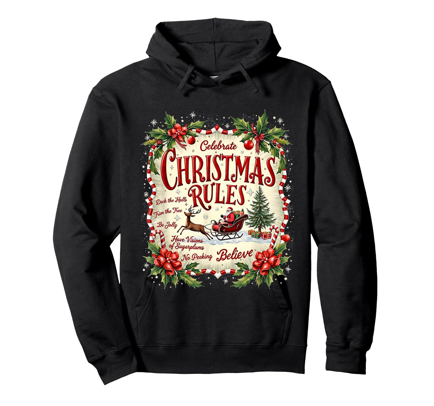 Bake Merry Christmas Drink Hot Cocoa Believe Watch Movies T-Shirt