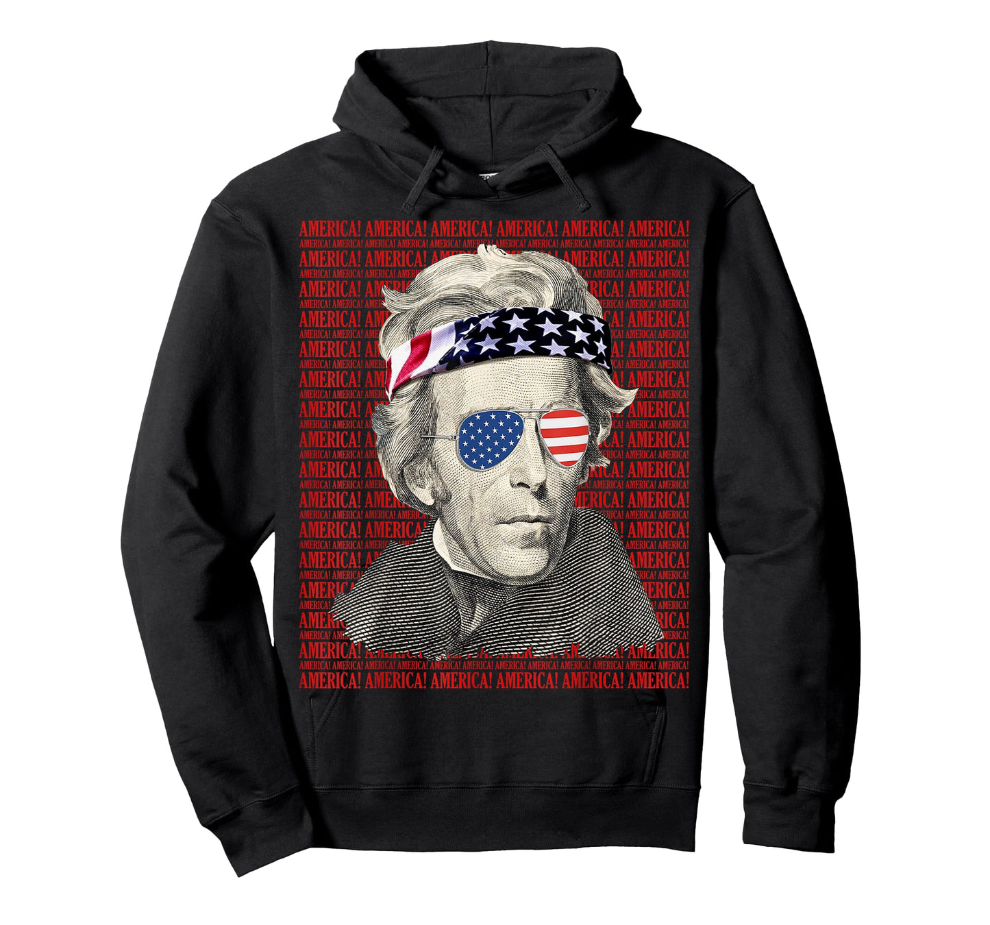 Andrew Jackson America! Patriotic USA Vintage 4th of July Women Men T-Shirt