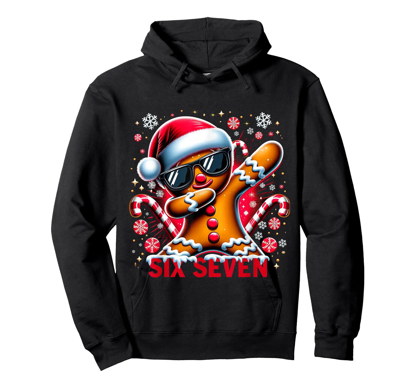 Six Seven Funny Gingerbread Christmas Design T-Shirt