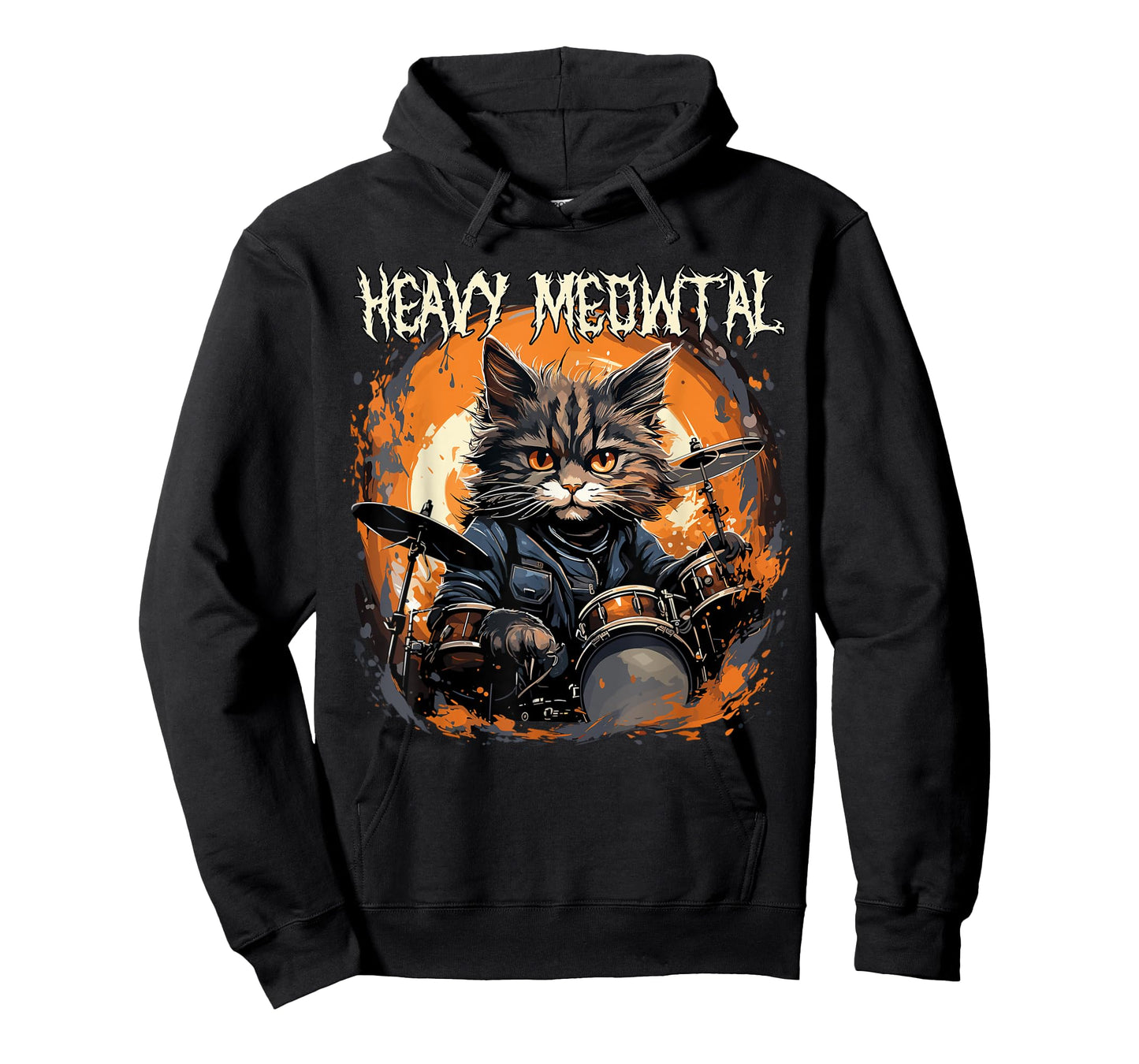 Heavy Meowtal cat heavy music music funny T-Shirt