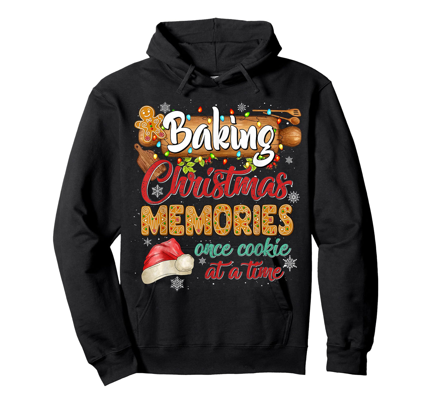 Baking Christmas Memories Once Cookie At A Time Gingerbread T-Shirt